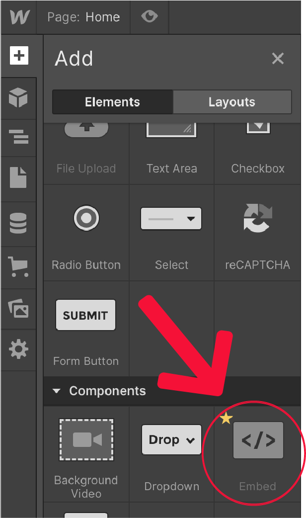 Embed multi-step form